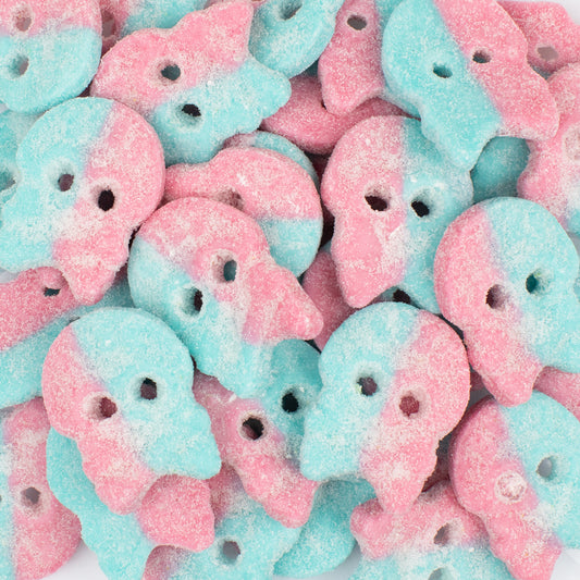 Swedish Candy Dizzy Skulls Gummies 5.74 lb Case - 195 ct