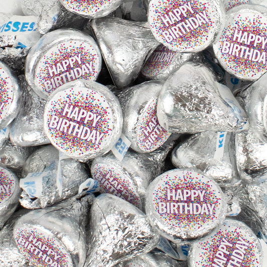 Assembled Happy Birthday Hershey's Kisses Candy 90ct - 14.4oz