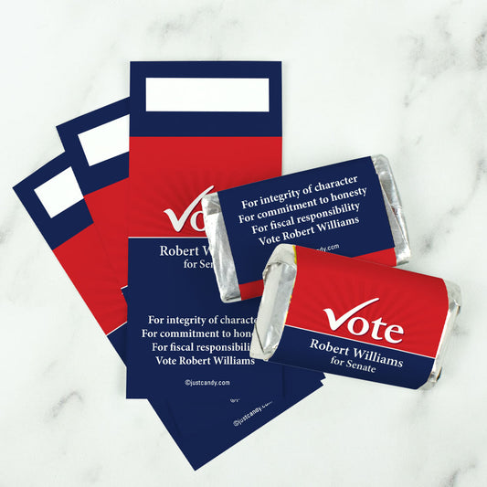 Personalized Election Campaigns Vote Yes Hershey's Miniature Wrappers Only
